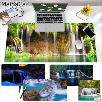 

MaiYaCa 2019 New Waterfalls Sky Trees Customized MousePads Computer Laptop Anime Mouse Mat Rubber PC Computer Gaming mousepad