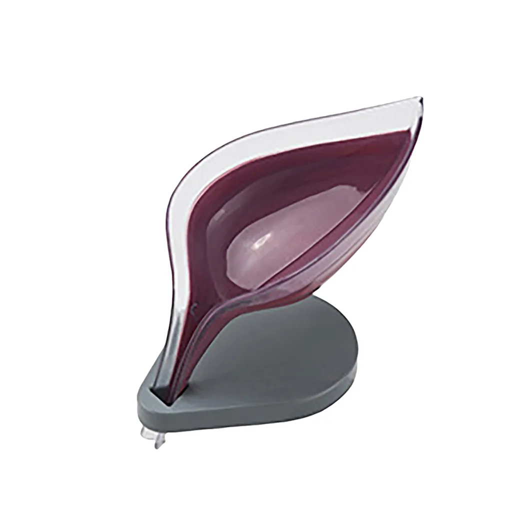 

Simple Leaf Shape Soap Box Case Soap Storage Container Plate Home Bathroom Products Drain Rack Holder