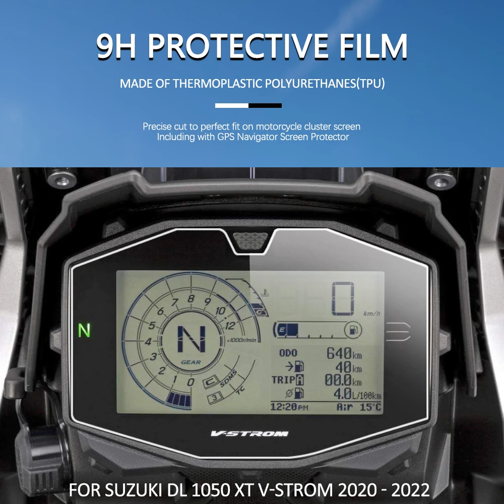 

Для Suzuki DL 1050 XT V-Дополнительный & GSX S1000 2020 2021 фотомагнитная Защитная пленка для приборной панели