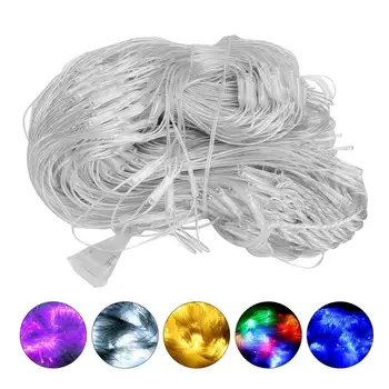 

6x4m 672LED Net Light Beautiful LED Mesh String Light Decoration for Home Party Rain Tube LED String Light 8 Tube Falling Rain