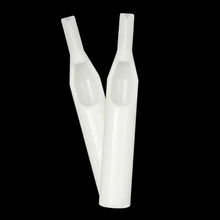 50 шт. Пластик колпачки для татуажа Советы Набор 3/5/7/9/11/13/15DT Типсы для татуировок разного размера одноразовая Стерильная игла трубки для удаления татуировок