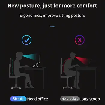 

2020 New Laptop Stand Foldable Support Base Notebook Holder Lapdesk Pro Cooling Bracket Riser For Macbook Stand Computer Ai G7F0