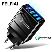 Быстрое зарядное устройство 3,0 USB зарядное устройство для samsung Xiao Mi 8 iPhone 6 7 8 huawei P20 Tablet QC 3,0 быстрое настенное зарядное устройство США ЕС Великобритания разъем-адаптер