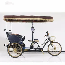 Горячая Pedicab рикша электрическая педаль три колеса голландский грузовой велосипед без электрической Bakfiet курьер товары трехколесный велосипед