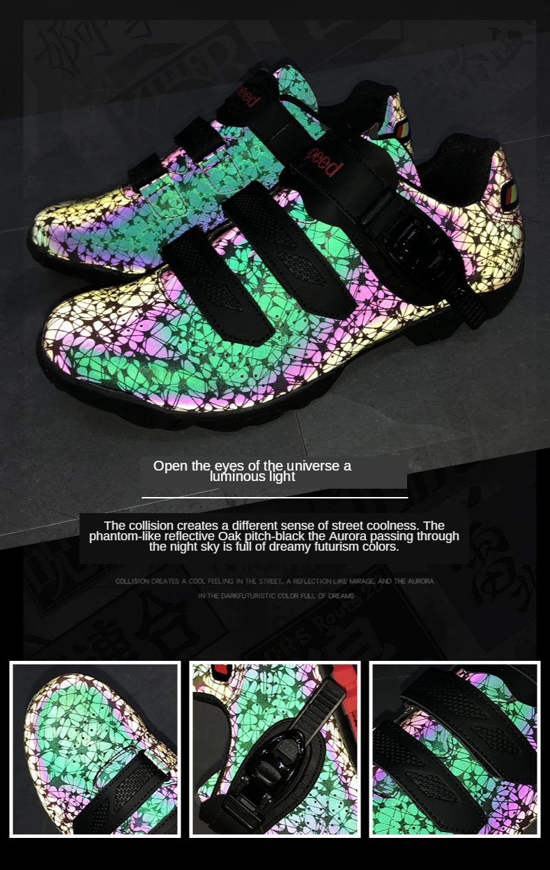 YTUK 2020 New Cycling Road Shoes Men Bike Shoes Women Nylon Sole Cycling Athletic Racing Bicycle Shoes Breathable Glow At Night