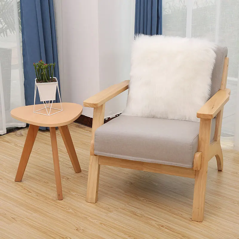 

ROWNFUR Artificial Sheepskin Cushion Cover For Living Room Home Velvet Hot Luxury Decorative Sofa Throw Pillow Cojines 45x45cm