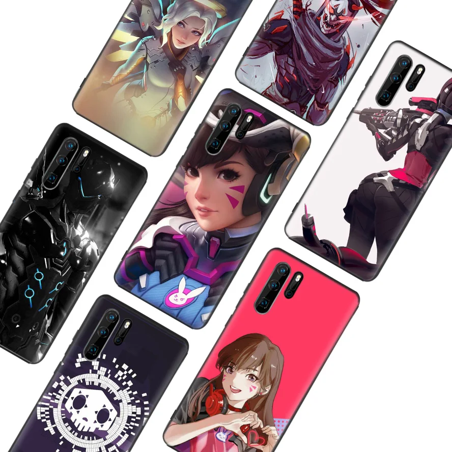 Overwatchs OW D. VA черный чехол для телефона huawei mate 30 20 10 P30 P20 P10 Pro Lite P Smart Z Роскошный чехол