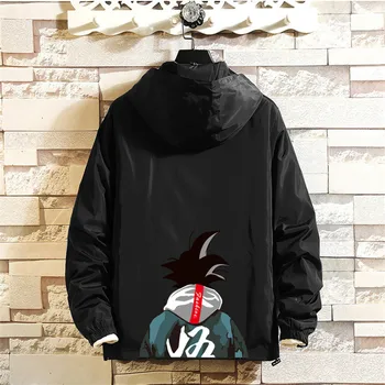 

Spring Autumn 2020 Jackets Men Fashion Casual Hip Hop print Streetwear Hooded Zipper Bomber Jacket Male Outwear Baseball Coats