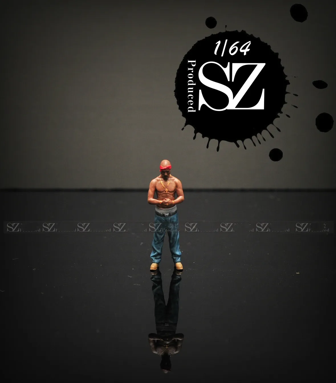 1:64 масштаб полимерная литой фигурки Модель рэпера актер украшение декорация