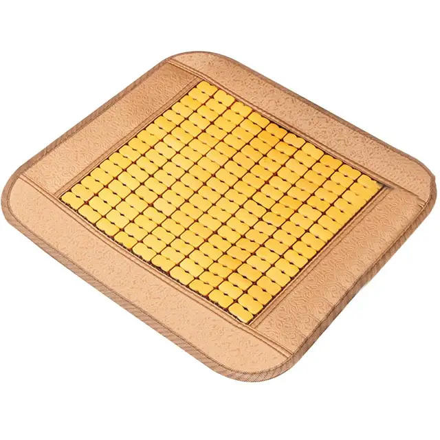 Univerzális Bambuszlemez Nyári Étkező Autó Szék Hűvös Szőnyeg Párna Ülés Fedele - Image 4