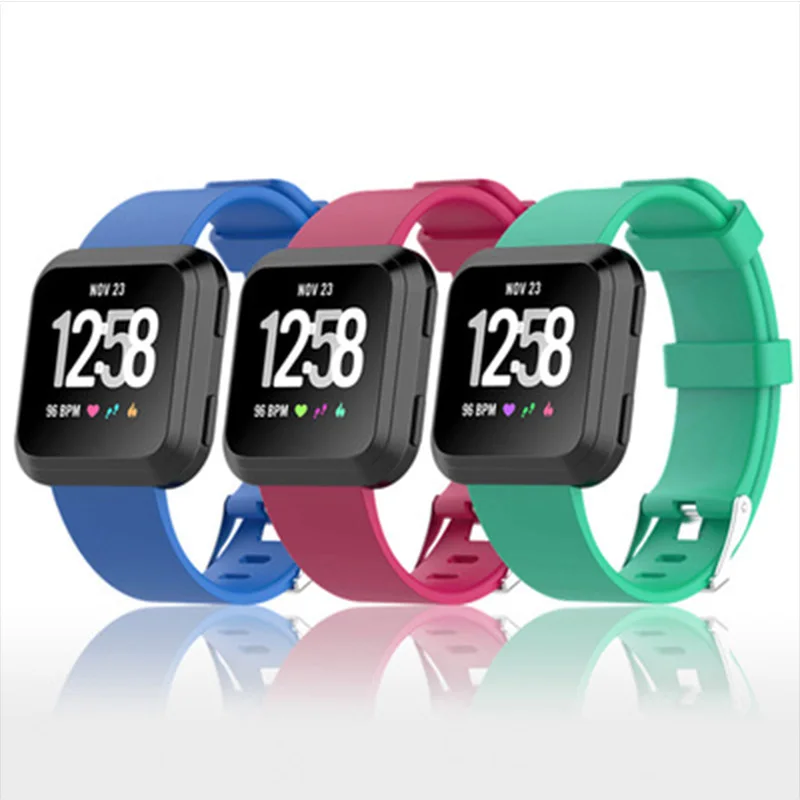 Мягкий силиконовый безопасный регулируемый ремешок для Fitbit Versa/Versa Lite