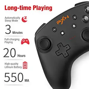 PXN-9607 S беспроводной Bluetooth Pro контроллер с NFC двойной вибрацией для PUBG переключатель Android 6-осевой Датчик гироскопа