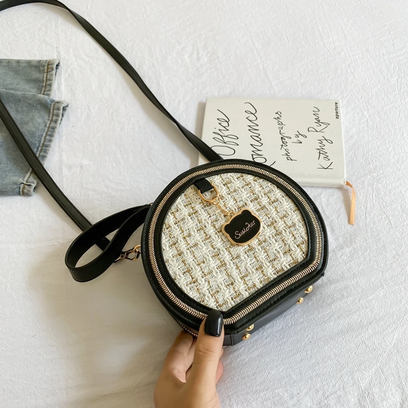 

Crossbody bag Retro printed women's handbag small bag women's Bag Messenger Bag ladies New old pattern shoulder small round bag