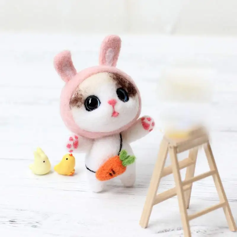 Шерсть валяния Diy набор ручной работы иголка для рукоделия валяния материал мешок валяния украшения сделать инструмент