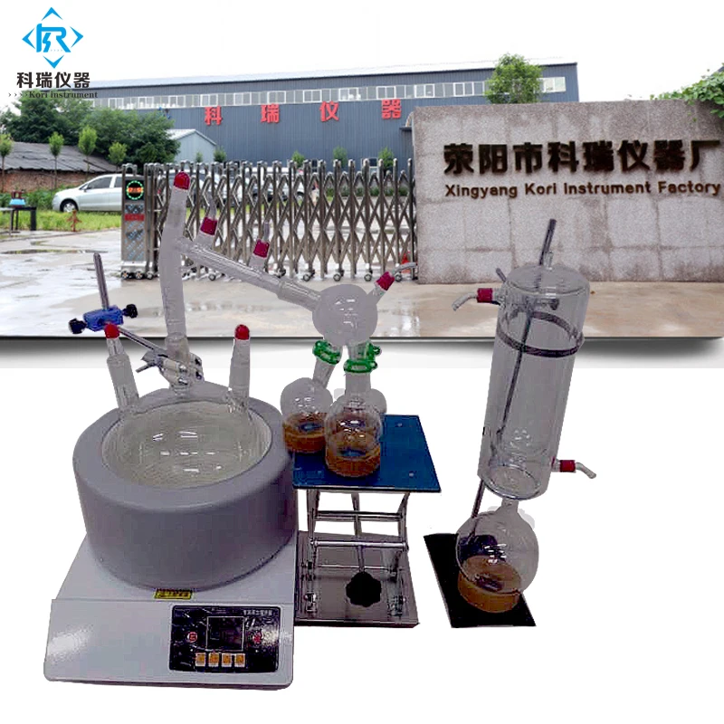 RE1002 лабораторный роторный испаритель вакуумный дистиллятор экстракта машина для конопляного масла с конденсатором с нагревательной водяной ванной