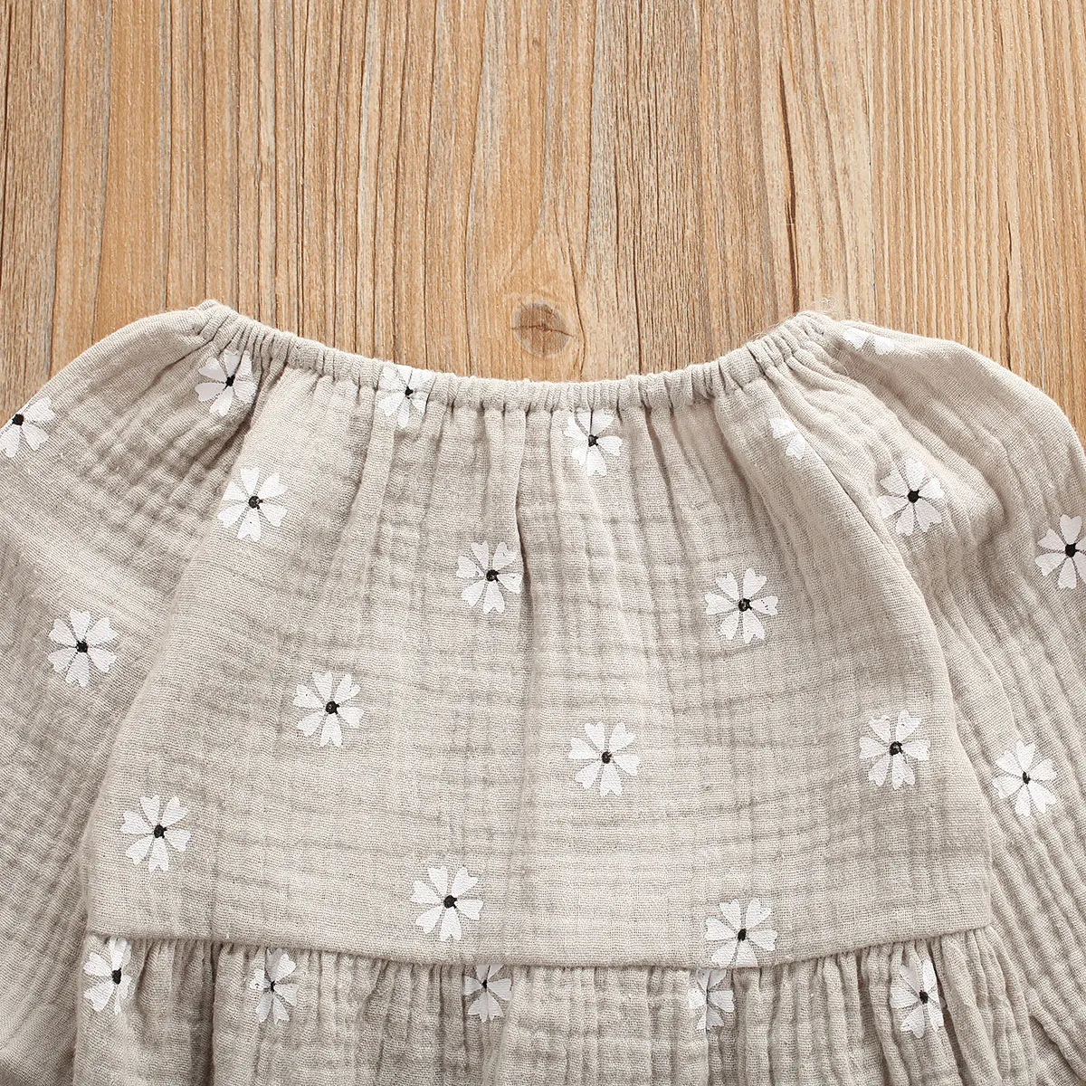 0-24M Newborn Cotton Linen Romper Infant Baby Girl Floral Long Sleeve Romper Toddler Baby Clothes Outfit Playsuit