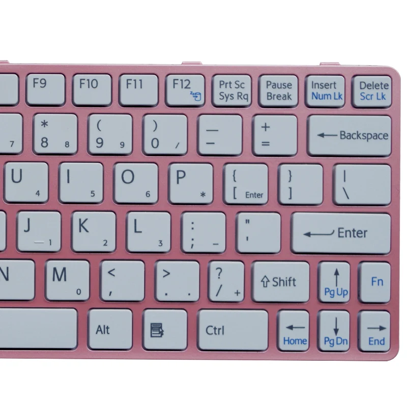 Новая клавиатура для ноутбука SONY VAIO SVE11 SVE111 SVE11113FXB SVE11115EG SVE111 15ELW Клавиатура для ноутбука розовая рамка