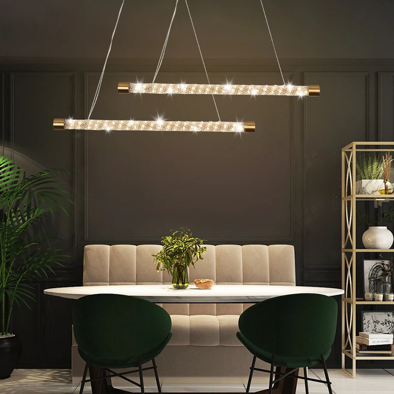 Post-modern Creative LED Pendant Lights Crystal Luxury Dining Living Room Hanging Lamp Art Bedroom Designer Home Deco Luminaires