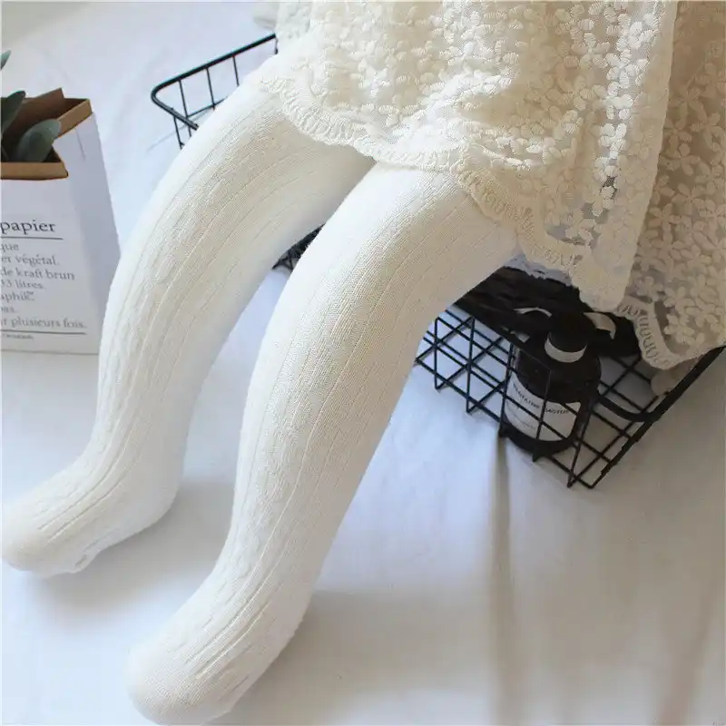 infant ivory tights