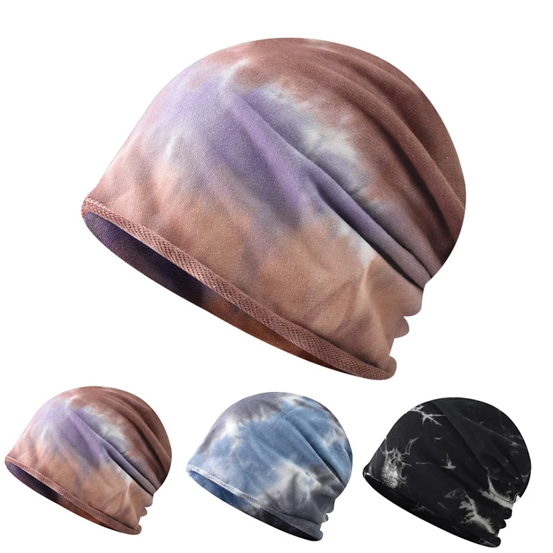 

Beanie Hat Skullies Hat Fashion Unisex Thin section Tie-dye hat Outdoor leisure Set head cap Joker High quality Beanie Hat