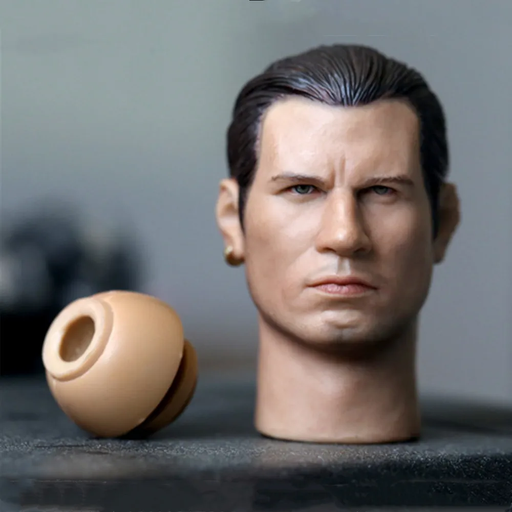 

Headplay Hp Pulp Fiction 1/6 John Travolta Head Sculpt for 12" Collectible Action Figure DIY