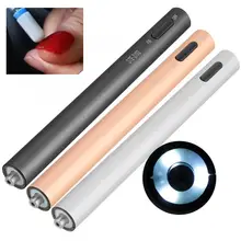 Дрель для ногтей перезаряжаемая USB электрическая пилка для ногтей ручка для педикюра маникюрная полировальная машина с светодиодный светильник дрель для ногтей