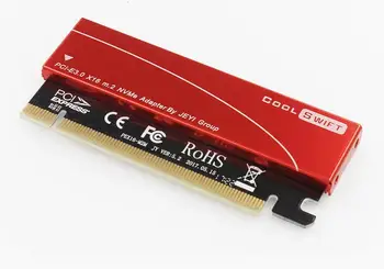 

10pcs NVME M.2 X16 PCI-E Dust-proof Riser Card Aluminum Sheet Gold Bar Thermal Conductivity Silicon Wafer Cooling