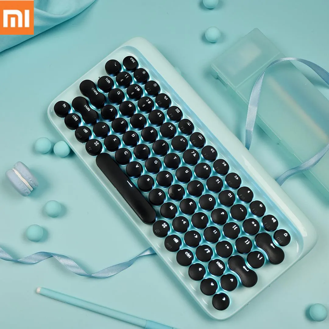 Xiaomi Mijia LOFREE Bluetooth Беспроводная механическая клавиатура 79 клавишная мышь 2 4G/Bluetooth