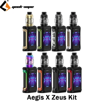 

Original Geekvape Aegis X Zeus Kit with 200w Aegis X Box Mod 5ml Zeus Sub Ohm Tank Fit Z1/Z2 KA1 Mesh Coil Elctronic Cigarette