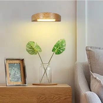 

HOT LED Wooden Night Light USB Charging Touches Control Desk Table Light NDS66