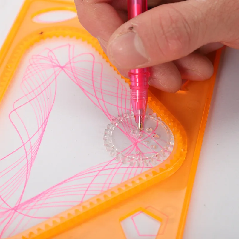 

Adult Relaxation Mapping Children Intelligence Sketchpad Flexible Spirograph Multi-functional Drawing Template Ruler Students St