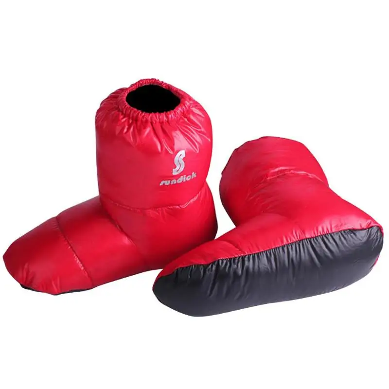 Duck Down Booties M SUNDICK белый гусиный пух брюки ветрозащитный водонепроницаемый Зимний Теплый Открытый кемпинг альпинистские брюки ультра-светильник брюки черный - Цвет: Duck Down Booties M