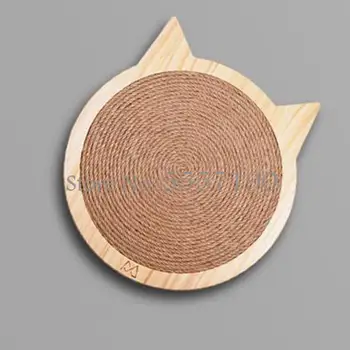

Cat scratch board sisal vertical claw grinder pad solid wood wear-resistant sofa anti-cat scratching toy cat tickling supplies