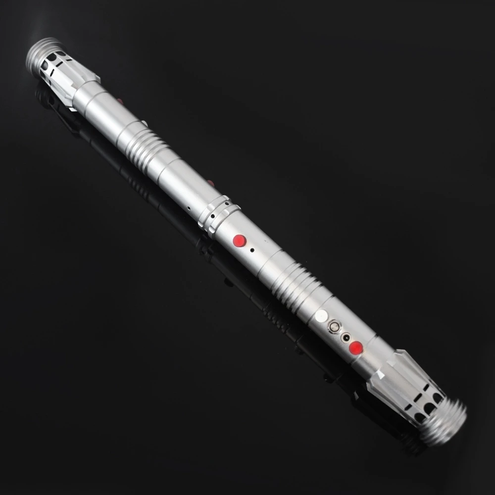 Darth Maul Lightsaber 2 mango de Metal + 2*82cm 1 pulgada hoja pesada Dueling con LED rojo - 3