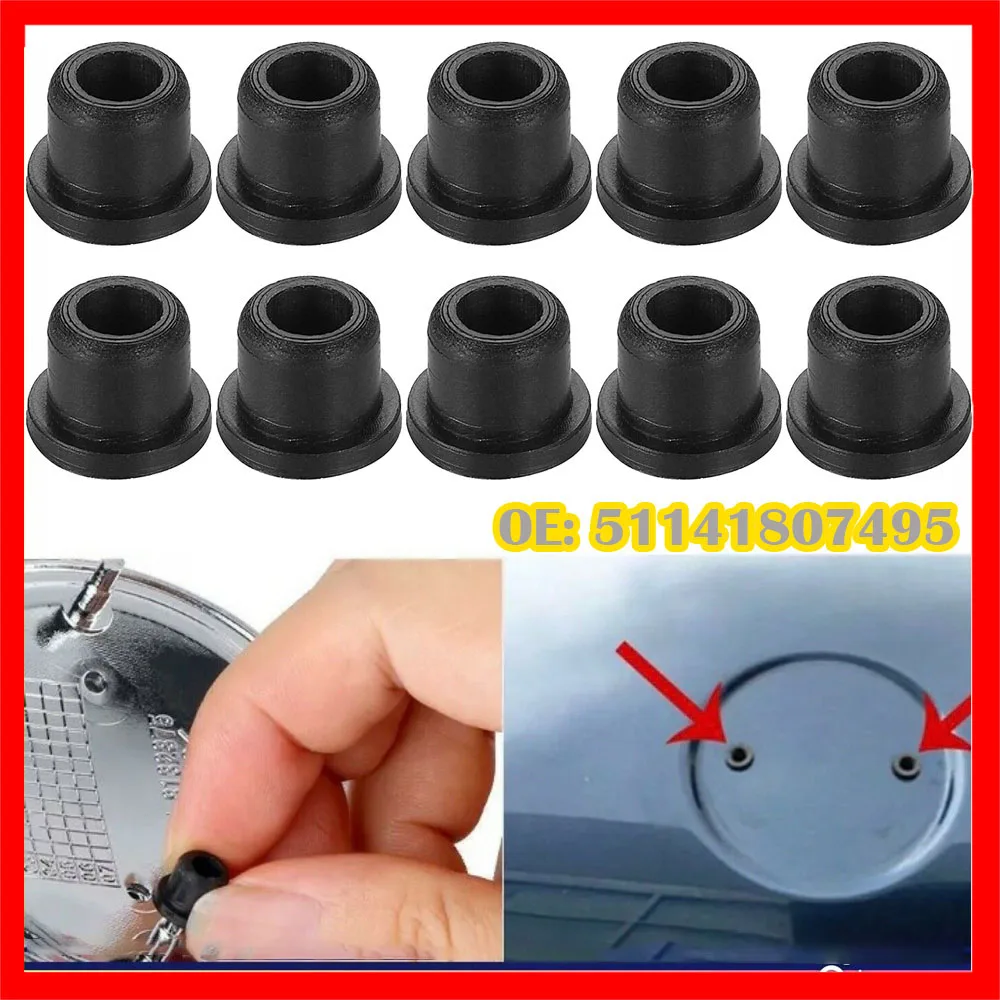 Bonnet Badge Grommets 10x Front Rear Bonnet Boot Roundel Emblem 51141807495 82MM 74MM for BMW 3 series E46 E30 E36 E90 E91 E92