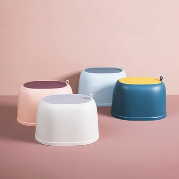 

Non-slip Bathroom Footstool Living Room Plastic Stool with Portable Home Insole Foot Bench Children's Low Stool Stepping Stool