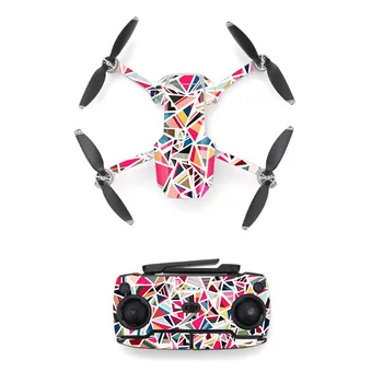

Cool Colorful Block Style Skin Sticker for DJI Mavic Mini Drone And Remote Controller Decal Vinyl Skins Cover 5 Styles