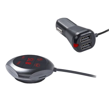 

Car MP3 Music Player FM Transmitter Modulator AUX Out Bluetooth Handsfree Phone Dual USB Charger TF Card Reader