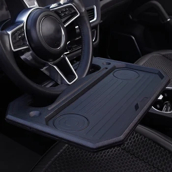 

Multifunctional Car Laptop Stand Notebook Desk Steering Wheel Tray Table Food Drink Holder Car Card Table Computer