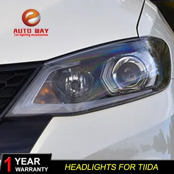 

Car Styling Head Lamp case for Nissan TIIDA Headlights TIIDA 2016 2017 LED Headlight DRL Lens Double Beam Bi-Xenon HID