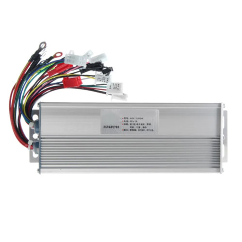 

48V 1000W Silver Tone Brushed Controller 40A Electric Bicycle E-bike Scooter Motor Brush Speed Controller for E-Bike Accessories