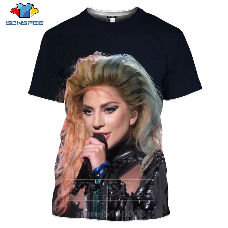 Футболка Lady Gaga с забавным 3D принтом пикантный свитшот для певицы женщин мужчин