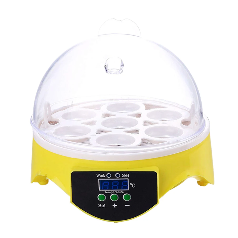 Incubadora Volteo Automatico 6 Huevos,con Control de Temperatura Utilizado para incubar Pollos Huevos de codorniz 4YANG Incubadora Automatica Dispositivo de Alarma de Temperatura Alta y Baja 