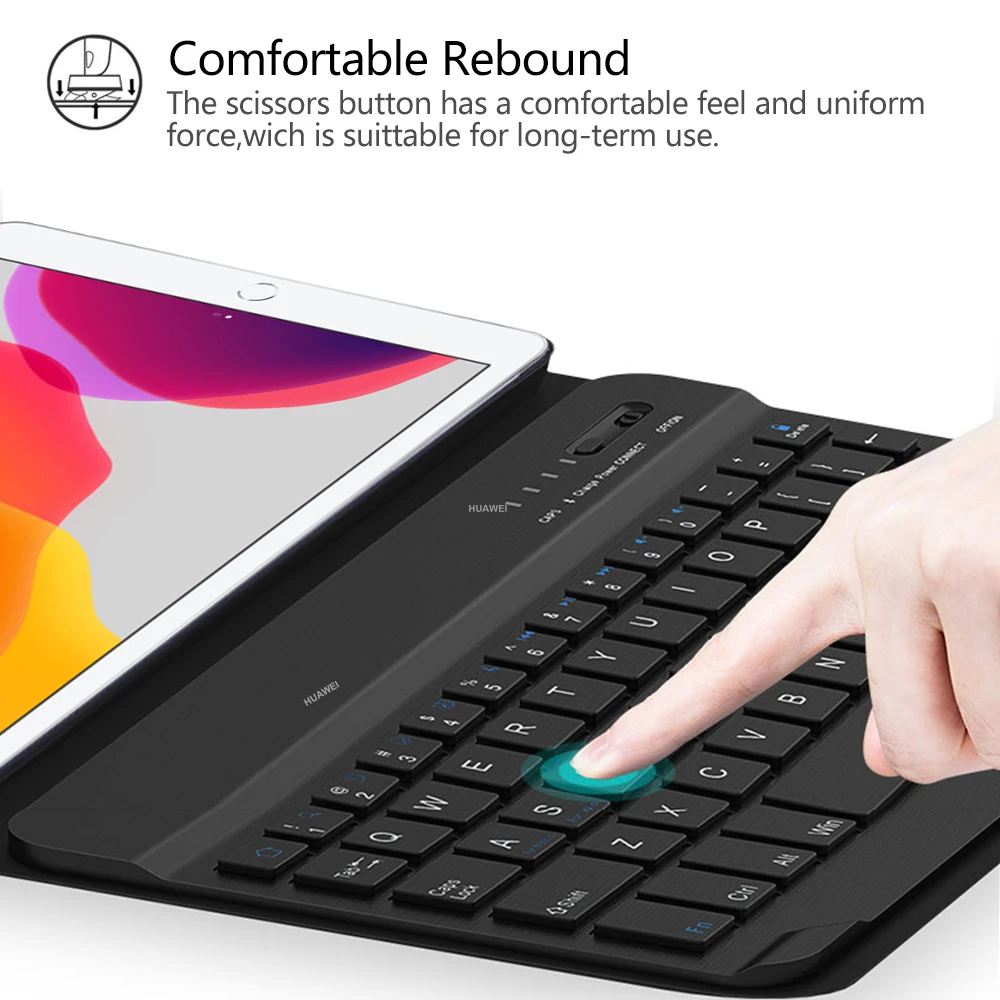 Беспроводной Чехол-клавиатура для iPad 10,2 чехол для Apple iPad 7го поколения A2200 A2198 A2197 чехол Funda
