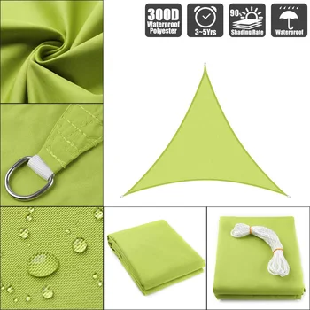 

300D Sun Shade Sail Home Outdoor Garden Waterproof Canopy Patio Plant Cover UV Block Awning Decoration Sunshade Sonnenschirm