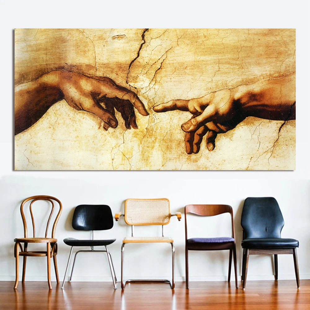 Алмазная мозаика сделай сам картина большая рука Бога полная вышивка