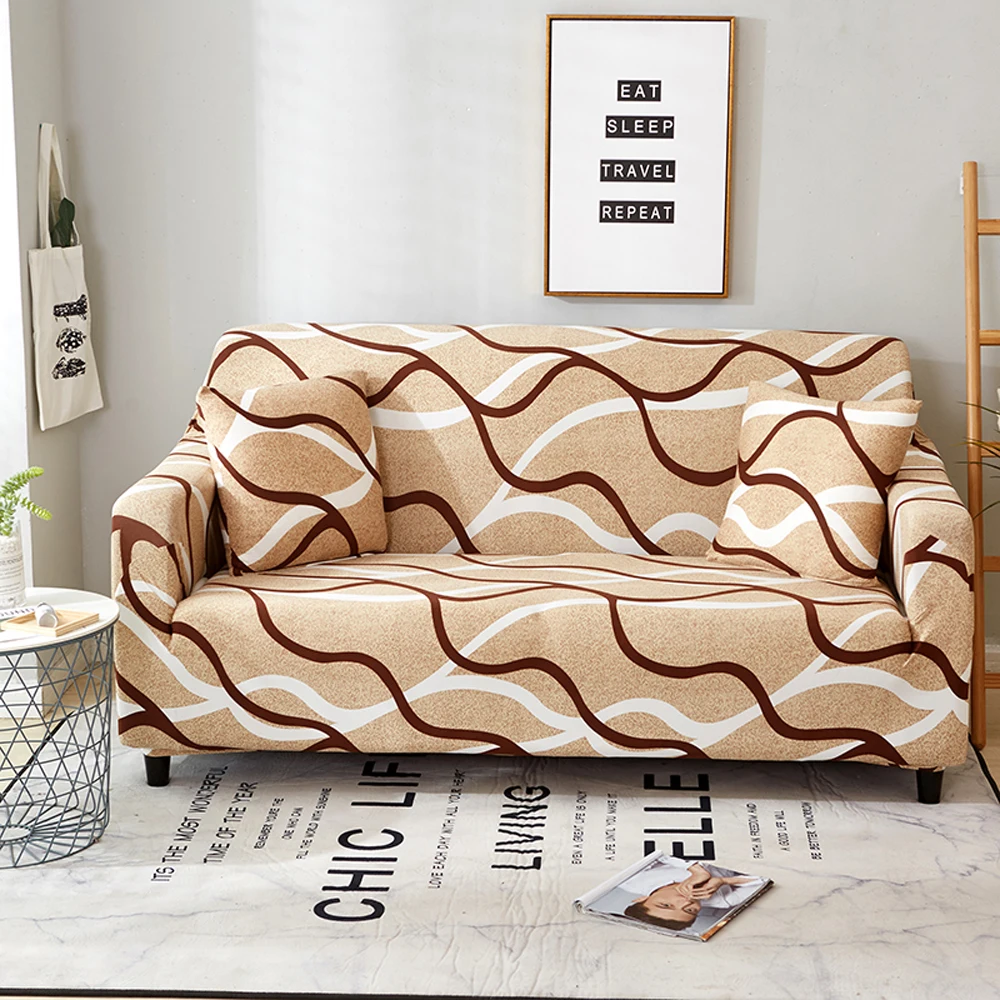 

Dozzlor 1PC hot fashion sofa cover colorful printed Polyester and spandex for bed room living room 2019 New