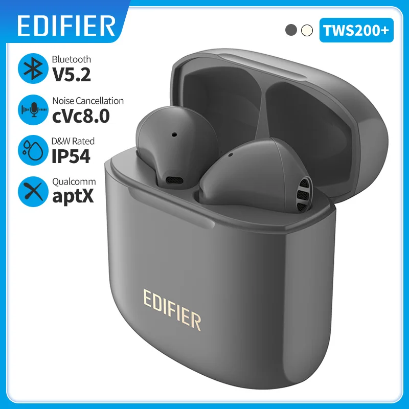 Беспроводные наушники EDIFIER TWS200 Plus TWS Bluetooth 5 2 Qualcomm aptX адаптивный двойной микрофон