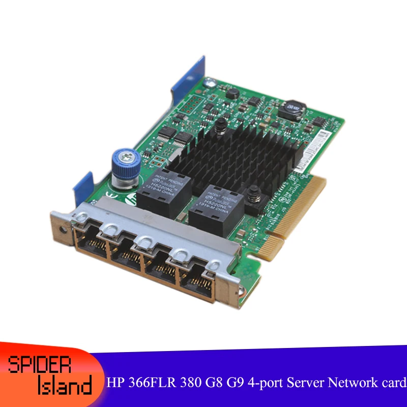 Серверная сетевая карта HP 366FLR 380 G8 G9 4 порта 665238-001 669280-001 б/у NIC | Компьютеры и офис