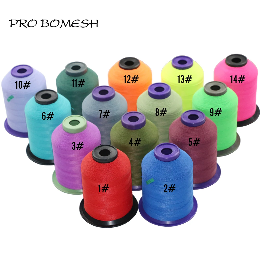 

Pro Bomesh 1pcs 150D SIze C 2000m 14 Colors NCP Thread Wrap Guide Refit Repair Rod Component DIY Rod Building Accessory Pole